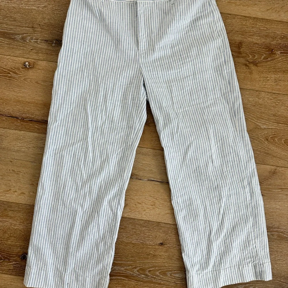 Frank & Eileen Light Blue Striped Wide Leg Pants - Picture 2 of 5